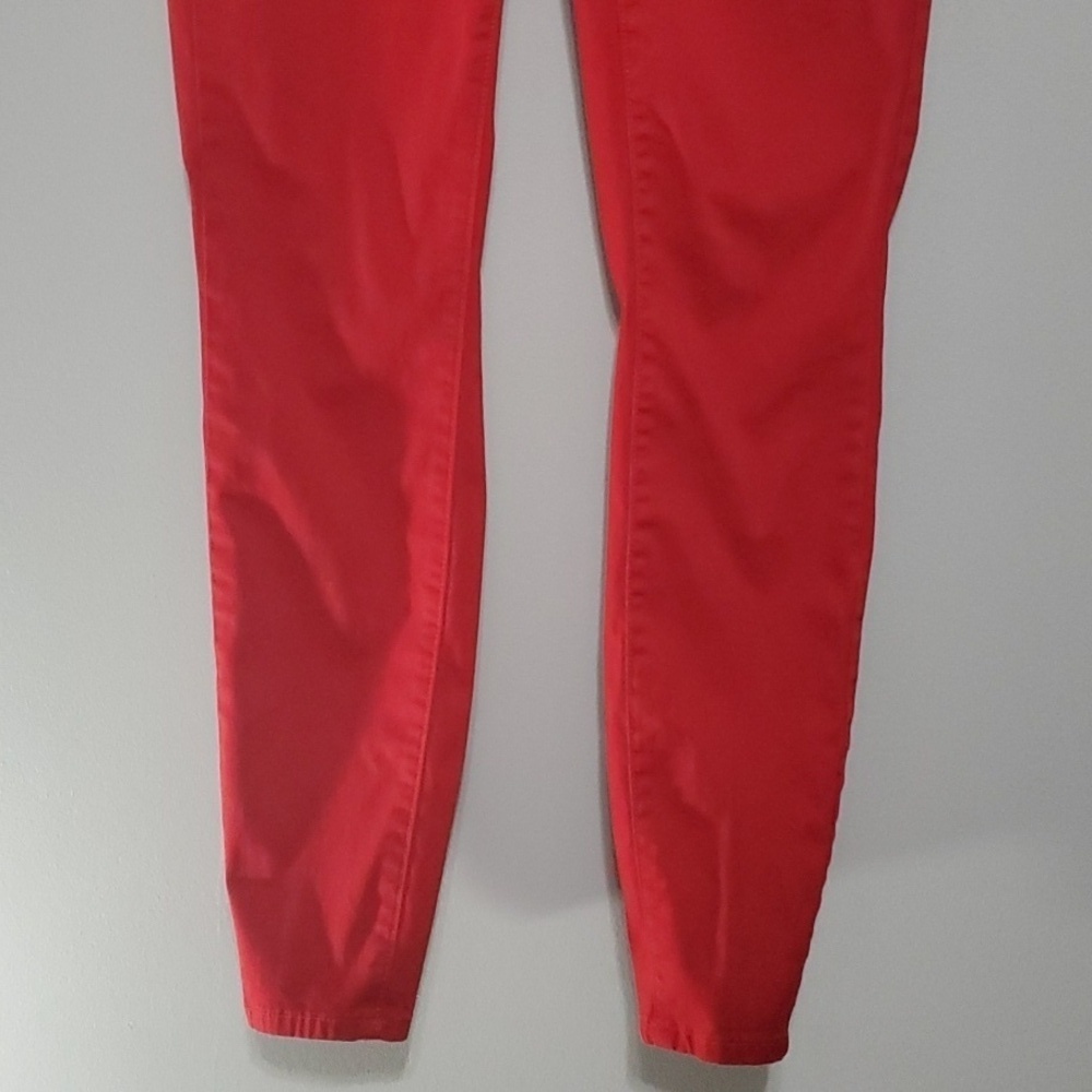 The Limited 678 Red Denim jean Legging jeans Size 4 Low Rise Skinny Vintage Y2k - Picture 2 of 15